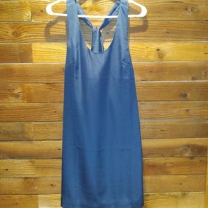 Nsh j.crew twisted back shift dress navy blue dance wedding #c3854 sz 2 new